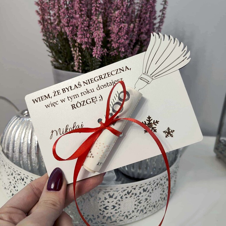 Biała Rózga DLA NIEJ -bon podarunkowy, voucher na Święta- 