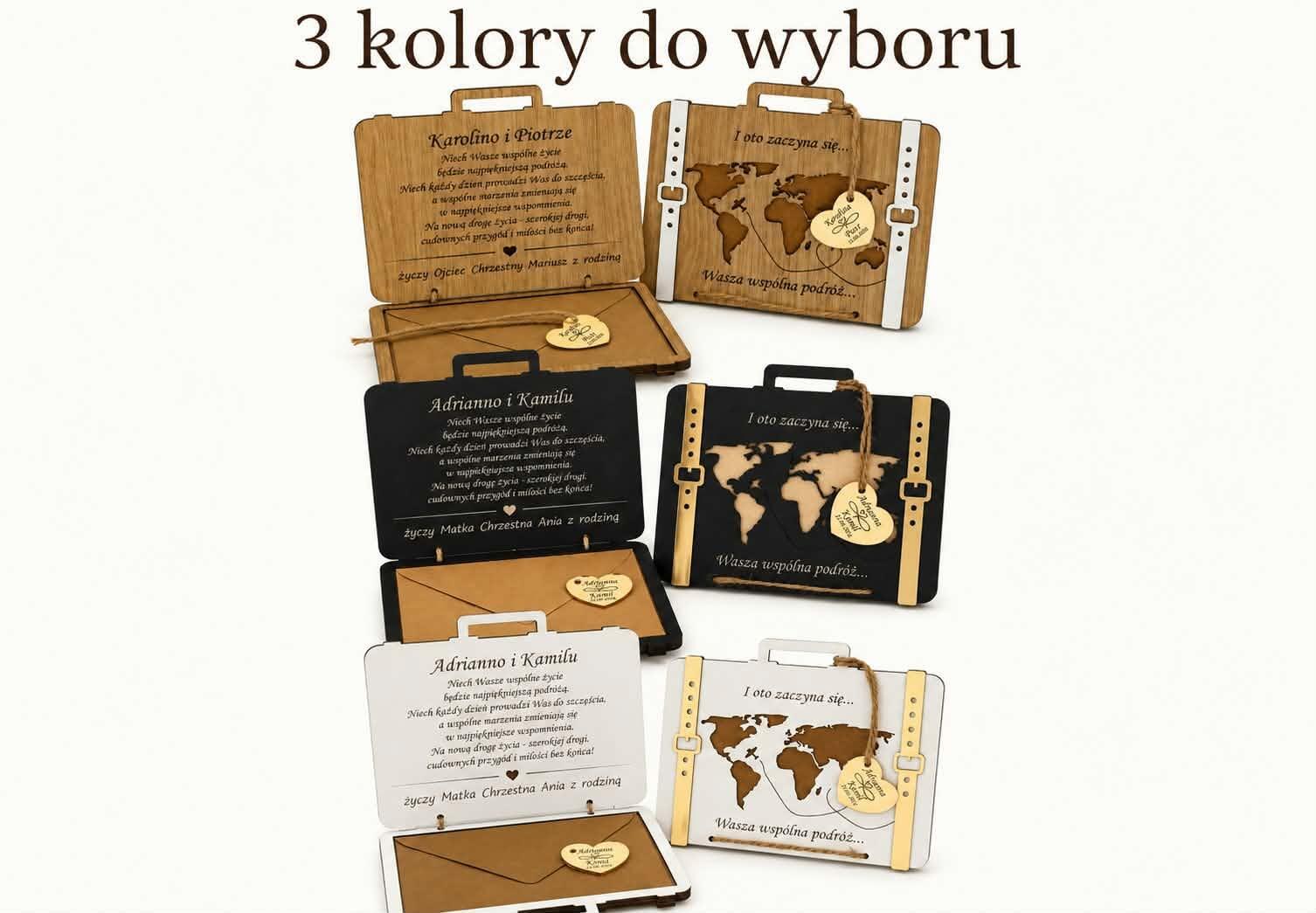 Walizka na URODZINY 18, 20, 25, 30, 40 itd. z kopertą na pieniądze (4)