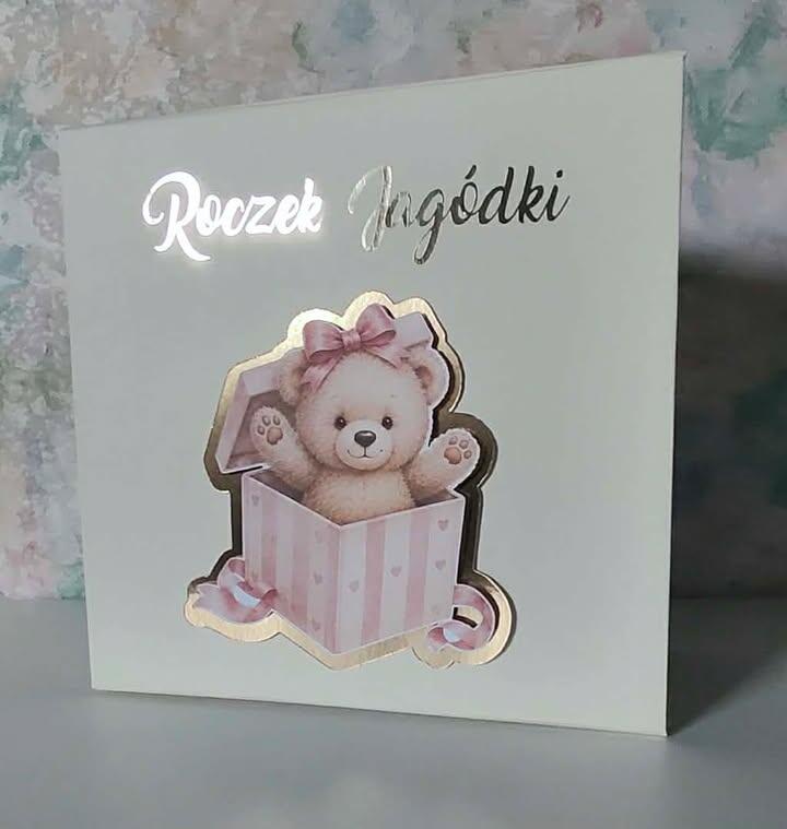 Box prezentowy dla DZIECKA pudełko na prezent MIŚ