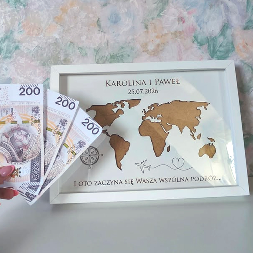 Ramka na ślub | Mapa | Ramka na banknoty (2)